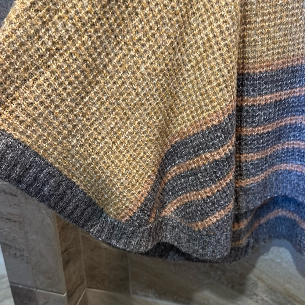 Poncho turtleneck sweater